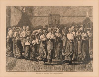 Lot #349 Shakers: 'The Religious Dance' Engraving (1870) - Image 1