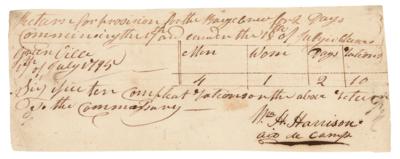 Lot #92 William Henry Harrison Document Signed