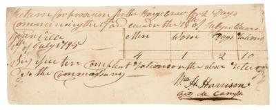 Lot #92 William Henry Harrison Document Signed - Image 1