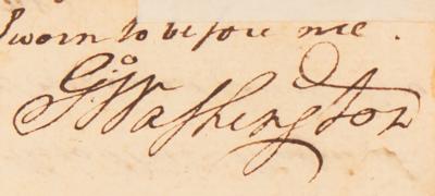 Lot #1 George Washington Document Signed - PSA NM-MT 8 - Image 3