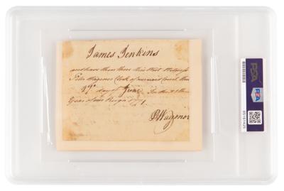 Lot #1 George Washington Document Signed - PSA NM-MT 8 - Image 4
