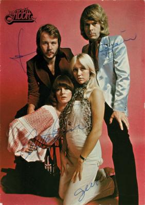 Lot #699 ABBA Signed Promo Card - Image 1