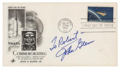 Lot #555 John Glenn Signed First Day Cover