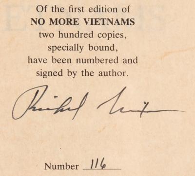 Lot #125 Richard Nixon Signed Ltd. Ed. Book - No More Vietnams - Image 2