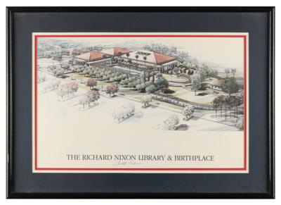 Lot #123 Richard Nixon Signed Print - Image 2