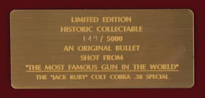 Lot #238 Jack Ruby: Bullet Fired From the Gun that Shot Oswald - Image 7