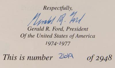 Lot #75 Gerald Ford Signed Limited Edition Book - President John F. Kennedy: Assassination Report of the Warren Commission - Image 2