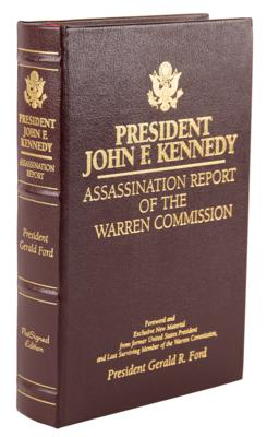 Lot #75 Gerald Ford Signed Limited Edition Book - President John F. Kennedy: Assassination Report of the Warren Commission - Image 3