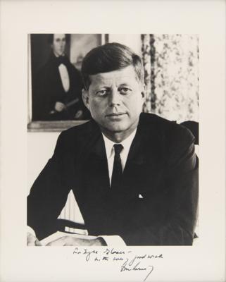 Lot #25 John F. Kennedy Signed Photograph by