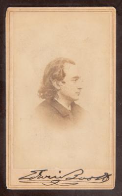Lot #731 Edwin Booth Signed Photograph