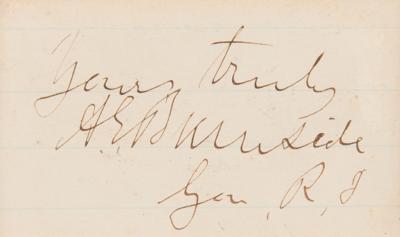 Lot #427 Ambrose E. Burnside Signature - Image 2