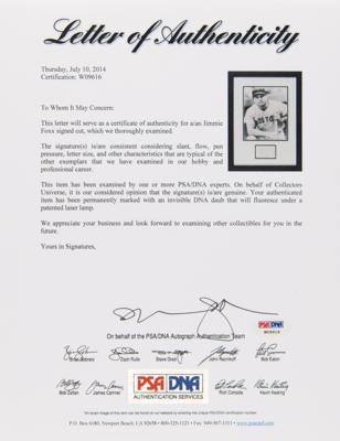 Lot #887 Jimmie Foxx Signature - Image 3