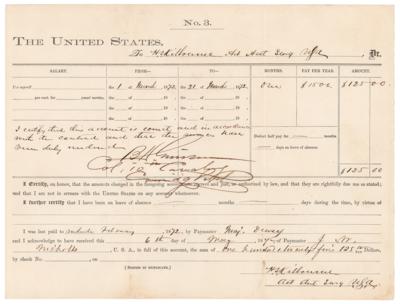 Lot #441 Benjamin H. Grierson Document Signed
