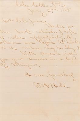 Lot #446 Daniel H. Hill Autograph Letter Signed - Image 2