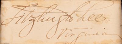 Lot #449 Fitzhugh Lee Signature - Image 2