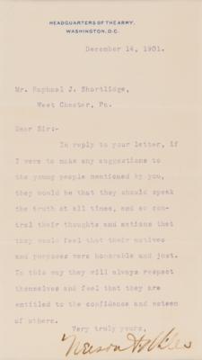 Lot #453 Nelson A. Miles Typed Letter Signed - Image 2