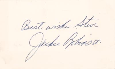 Lot #898 Jackie Robinson Signature - Image 1