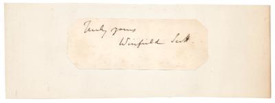 Lot #464 Winfield Scott Signature - Image 1