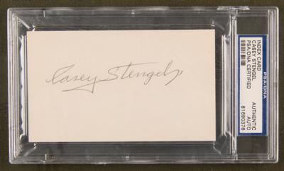 Lot #901 Casey Stengel Signature - Image 2