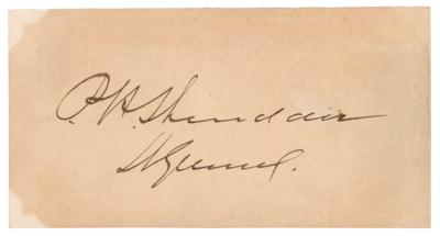 Lot #465 Philip H. Sheridan Signature