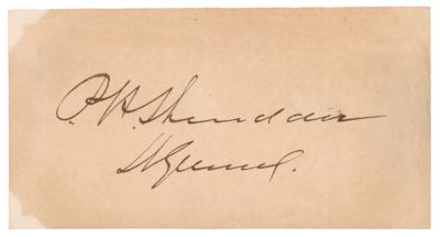 Lot #465 Philip H. Sheridan Signature - Image 1