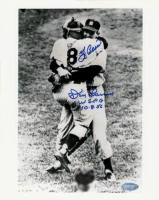 Lot #894 Don Larsen and Yogi Berra Signed Photograph - Image 1