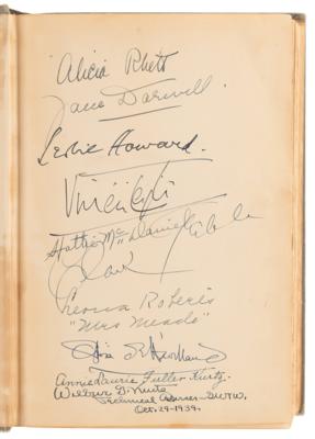 Lot #704 Gone With the Wind Cast-Signed Book with Leigh, Gable, McDaniel, and More - Image 4