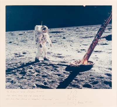 Lot #531 Apollo 11 Signed Photographs Presented to a Member of the 'Giant Leap' World Tour Team - Image 3