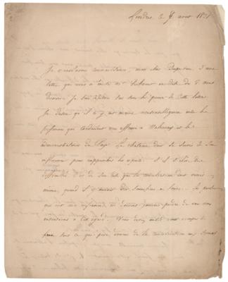 Lot #357 Charles Maurice de Talleyrand Letter