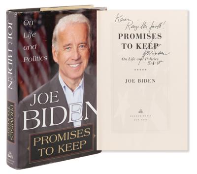 Lot #40 Joe Biden Signed Book - Promises to Keep