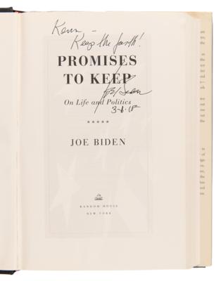 Lot #40 Joe Biden Signed Book - Promises to Keep - Image 4