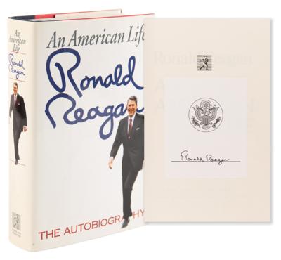Lot #140 Ronald Reagan Signed Book - An American
