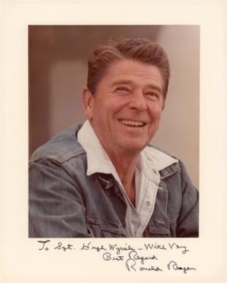 Lot #141 Ronald Reagan Signed Photograph