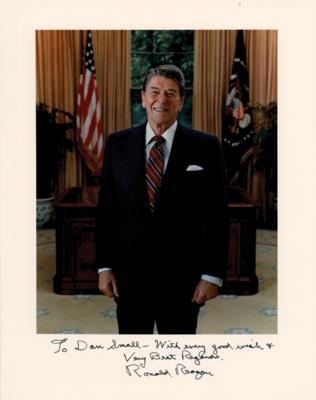 Lot #142 Ronald Reagan Signed Photograph