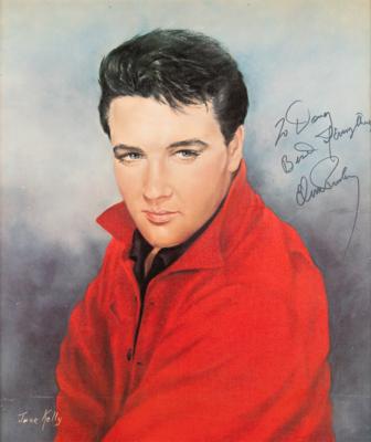 Lot #622 Elvis Presley Signed Oversized Print