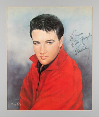 Lot #622 Elvis Presley Signed Oversized Print - Image 2