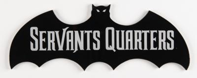 Lot #589 Disney: The Haunted Mansion 'Servants Quarters' Bat Sign - Image 1