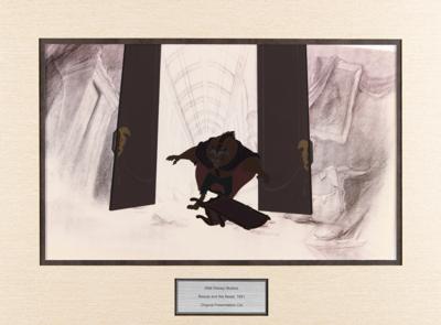 Lot #612 Beast presentation cel from Beauty and