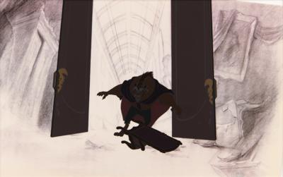 Lot #612 Beast presentation cel from Beauty and the Beast - From the Collection of Peter Schneider, the former President of Walt Disney Feature Animation - Image 2