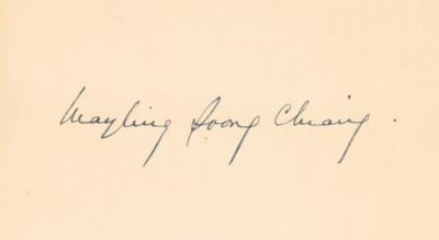 Lot #263 Madame Chiang Kai-shek Signed Book - Sian: A Coup d'Etat - Image 2