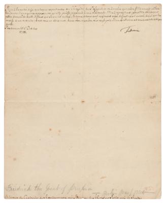Lot #280 Frederick the Great Letter Signed