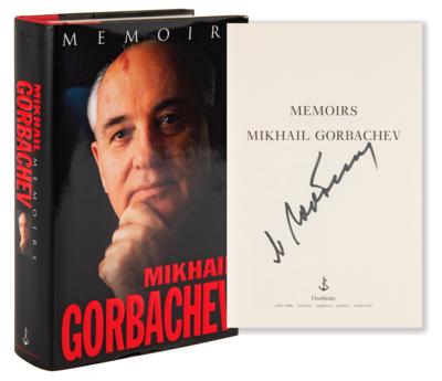 Lot #287 Mikhail Gorbachev Signed Book - Memoirs