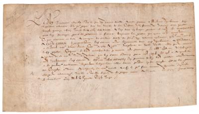 Lot #305 King Henry IV Document Signed