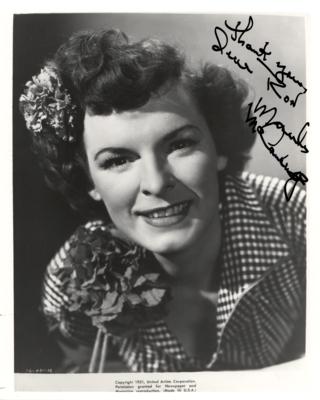 Lot #800 Mercedes McCambridge Signed Photograph - Image 1