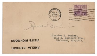 Lot #512 Amelia Earhart Signed Cover