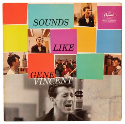 Lot #697 Gene Vincent Signed Album - Sounds Like Gene Vincent - Image 1