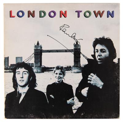 Lot #647 Beatles: Paul McCartney Signed Album - London Town by Wings - Image 1