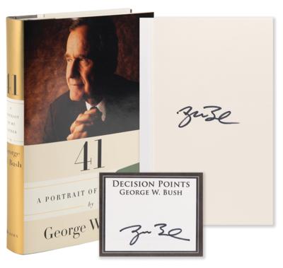 Lot #48 George W. Bush (2) Signed Items - Book and