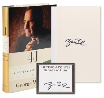 Lot #48 George W. Bush (2) Signed Items - Book and Bookplate - Image 1