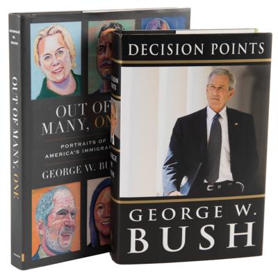 Lot #49 George W. Bush (2) Signed Books - Decision Points and Out of Many, One - Image 1